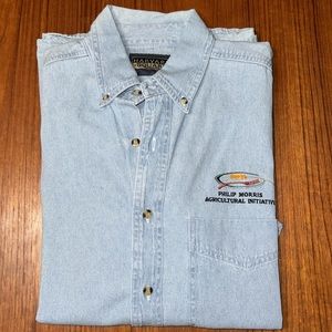 Philip Morris Agriculture Initiative Shared Solutions L/S Cotton Button Up Shirt